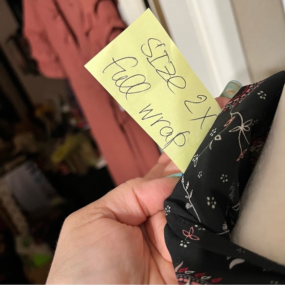 Sky Plus Full Wrap Paisley Print Midi Dress 2X - Picture 3 of 3